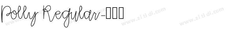 Polly Regular字体转换